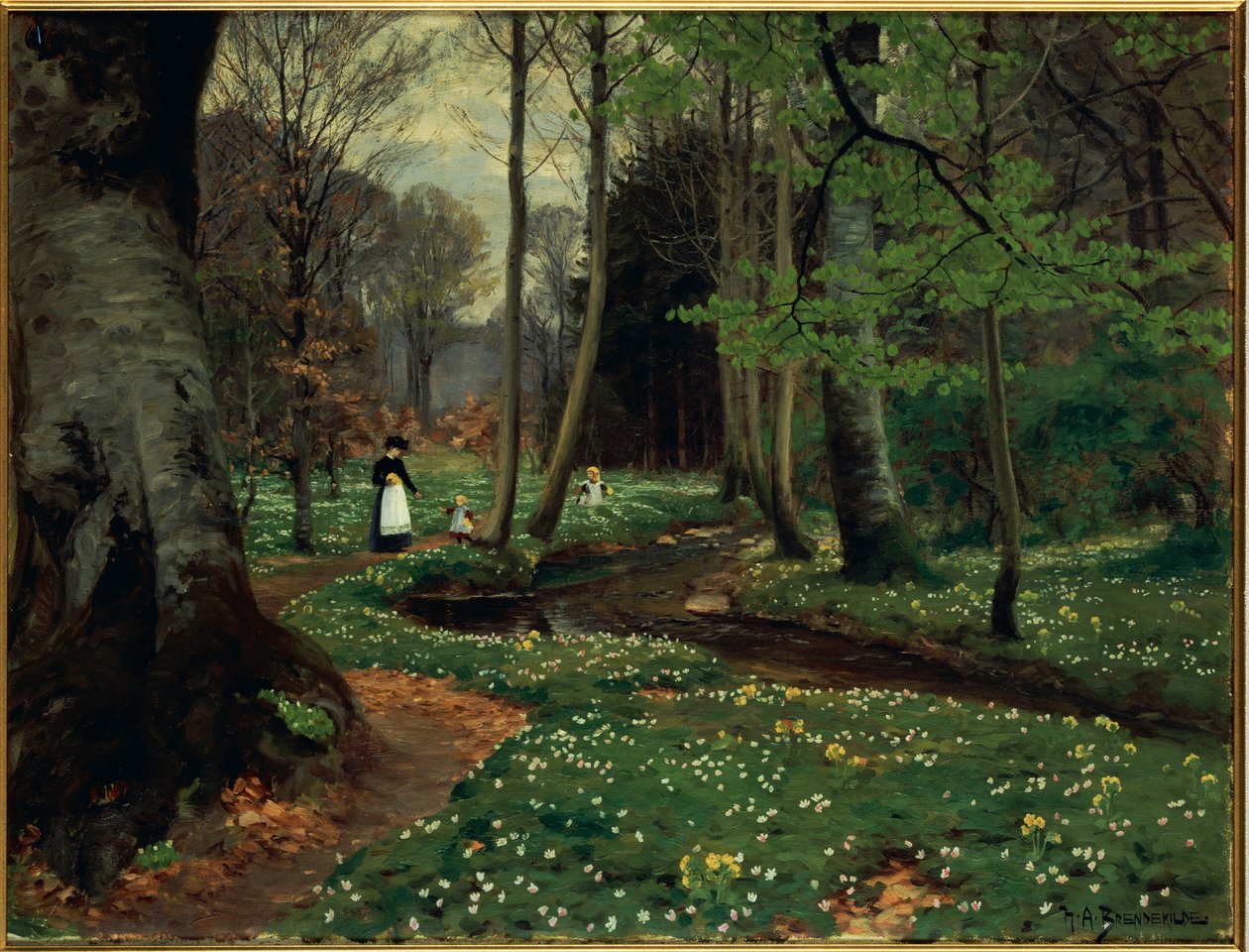 Het bospad door Hans Andersen Brendekilde