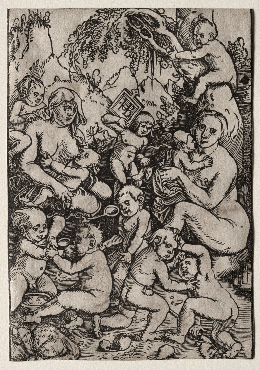 De Twee Moeders door Hans Baldung