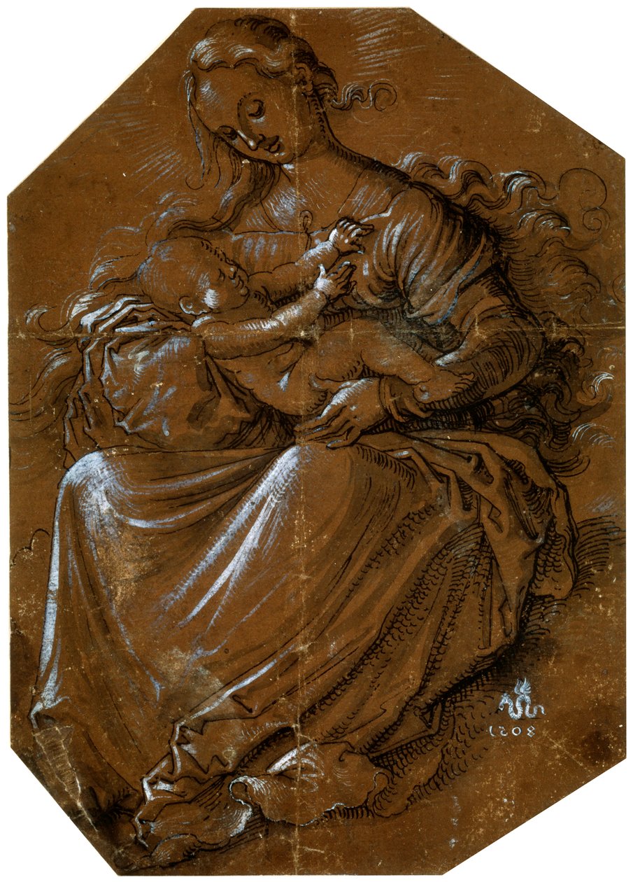 Maagd en Kind, ca. 1500-1545 door Hans Baldung