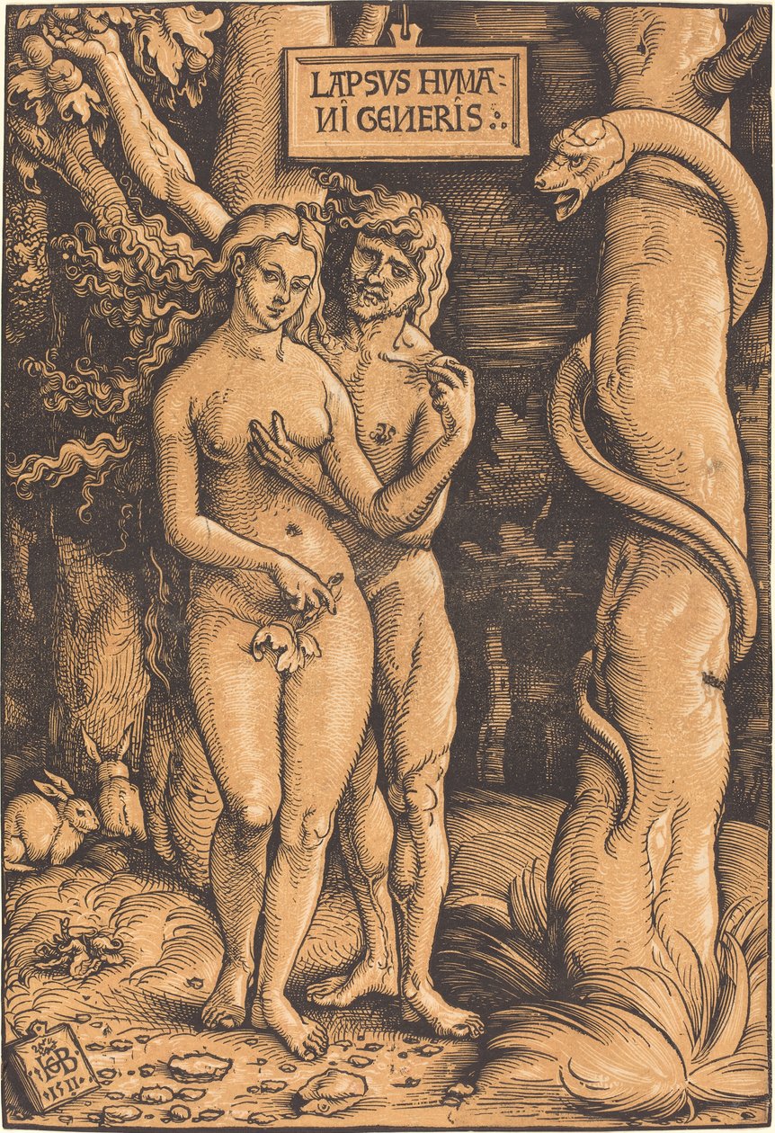 Adam en Eva door Hans Baldung Grien