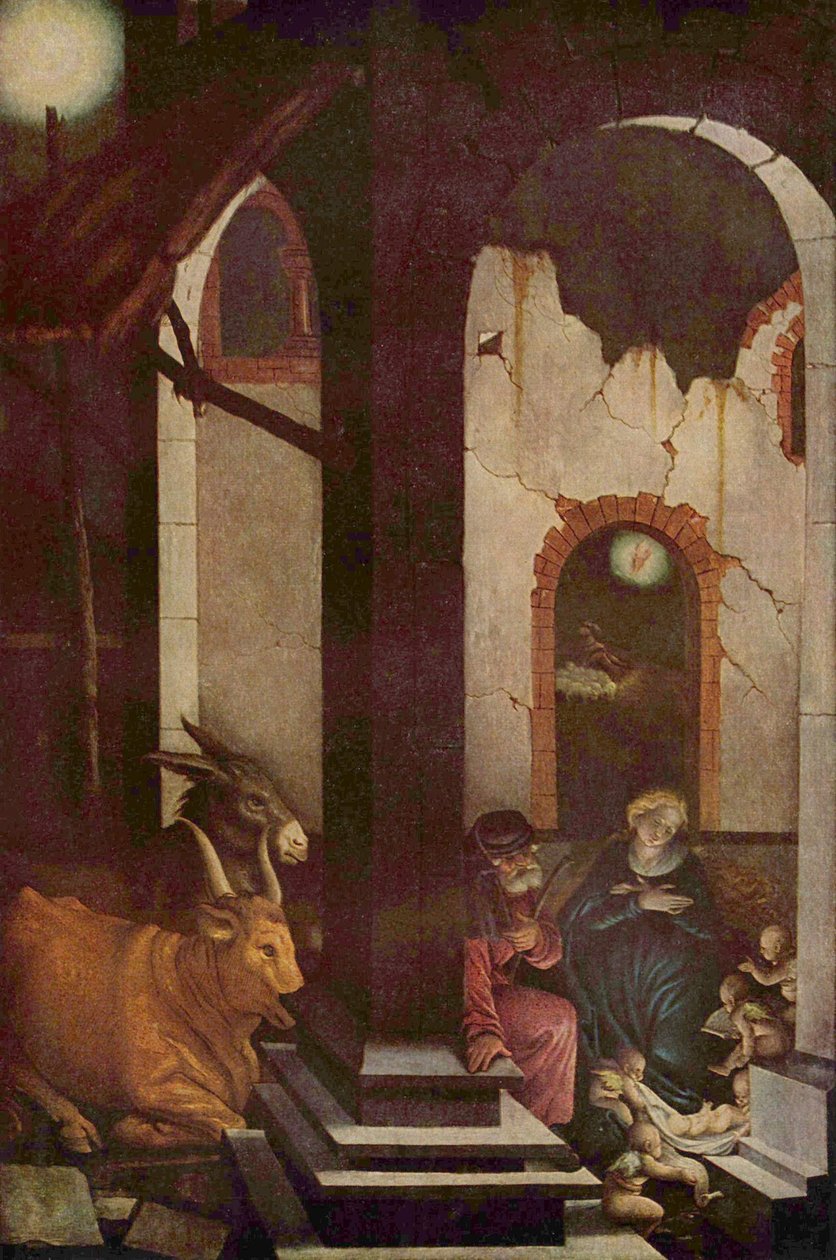 Duits: De geboorte van Christus Geboorte door Hans Baldung Grien