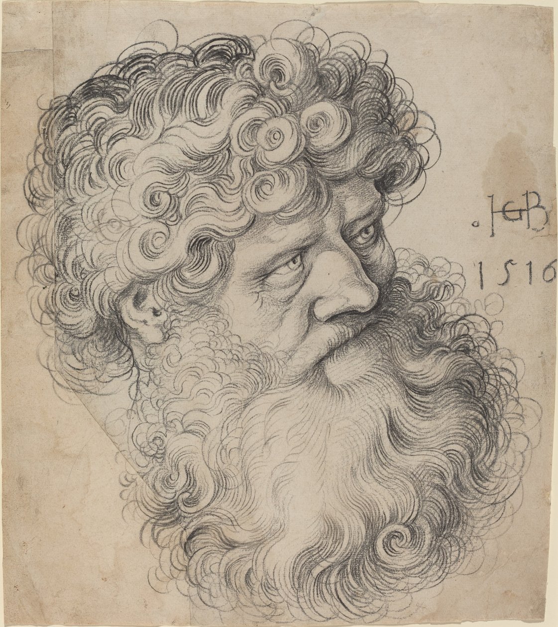 Hoofd van Sint-Jan de Doper door Hans Baldung Grien