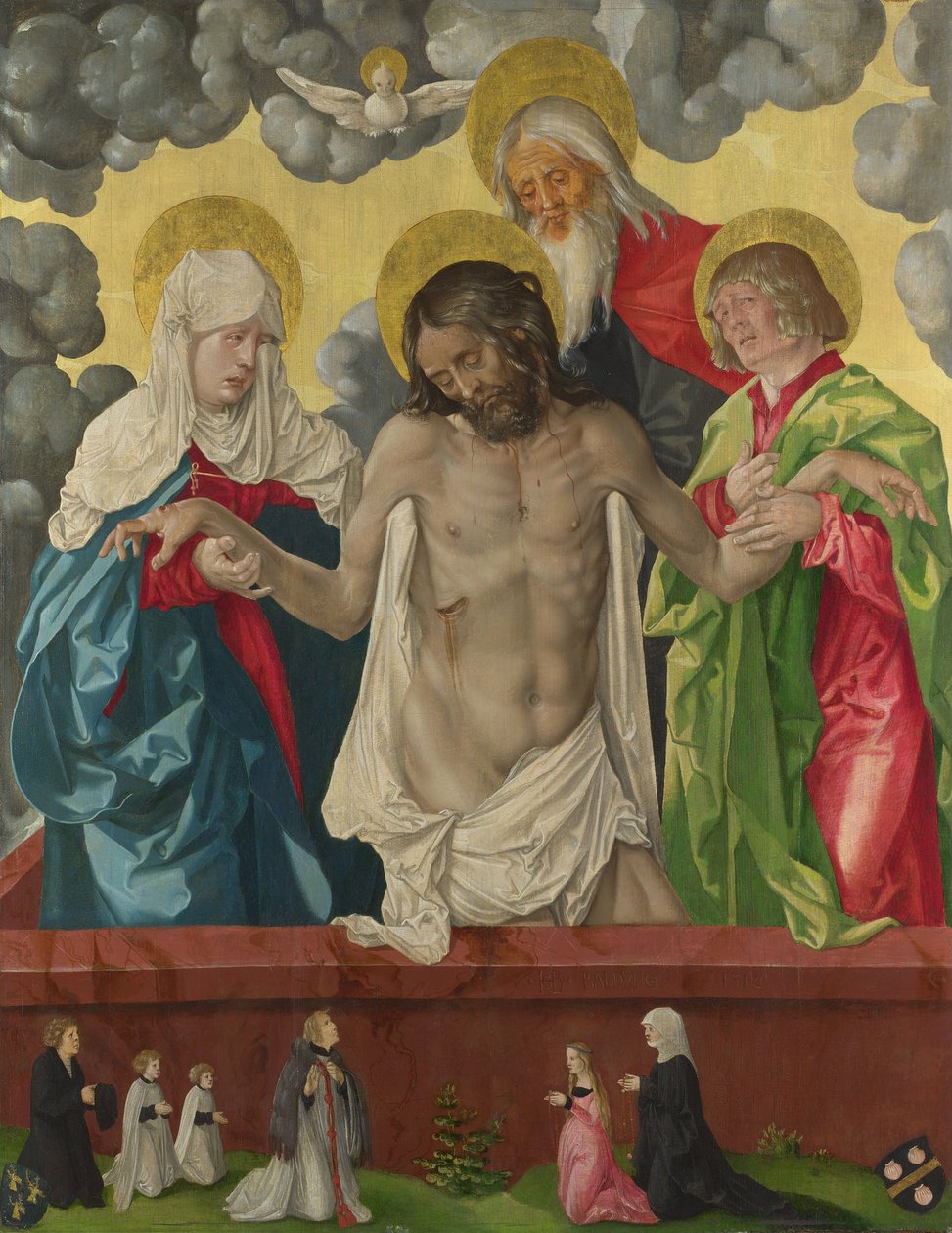De Drie-eenheid en Mystieke Pietà, 1512 door Hans Baldung Grien