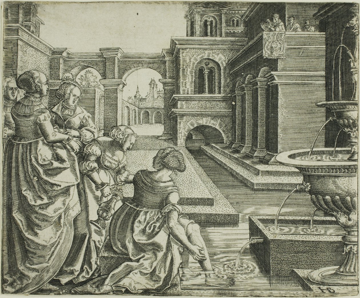 David en Bathseba door Hans Brosamer