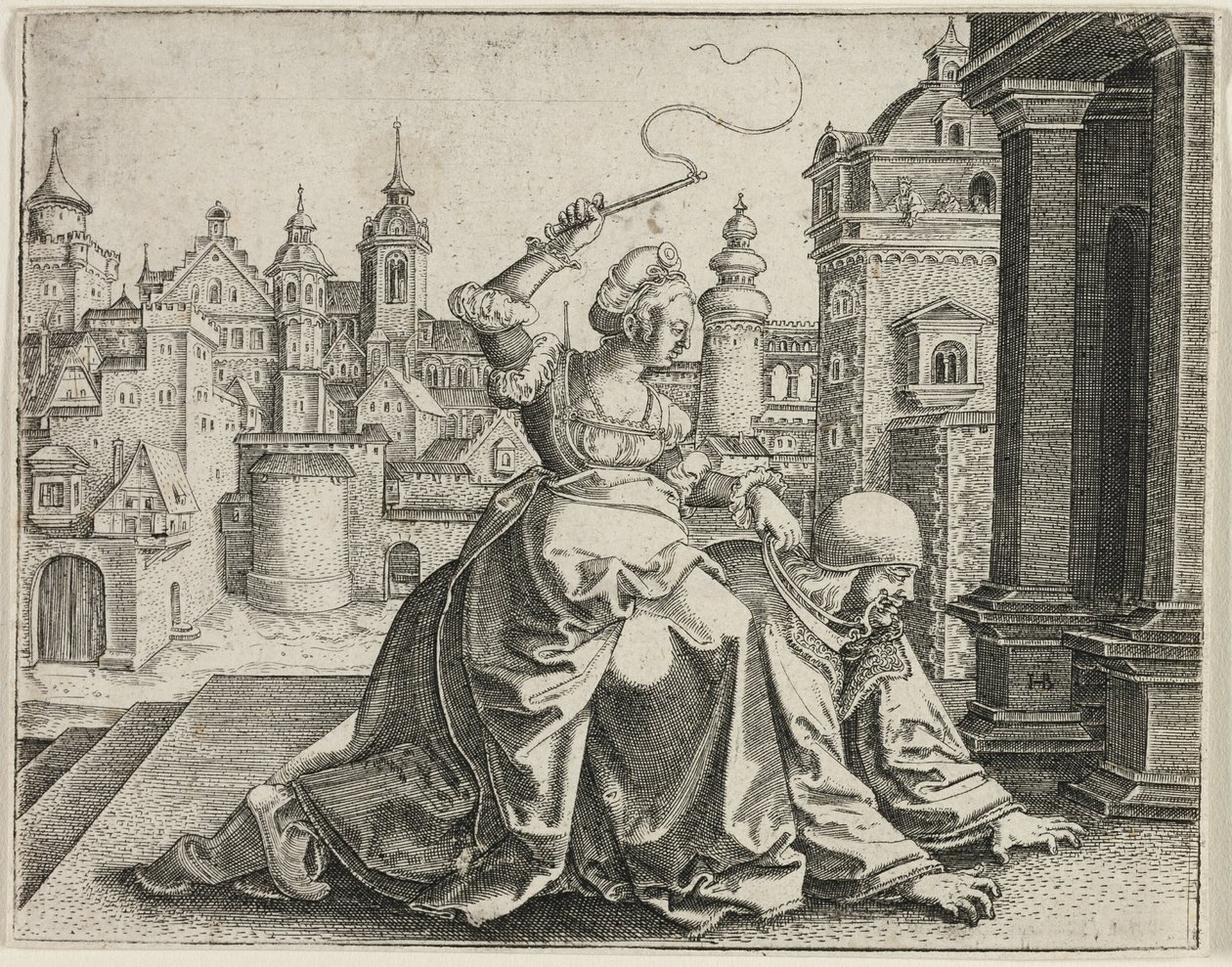 Phyllis en Aristoteles door Hans Brosamer