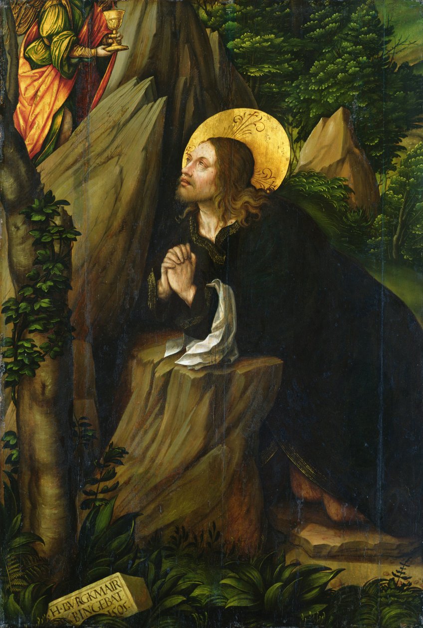 Christus op de Olijfberg, 1505 door Hans Burgkmair