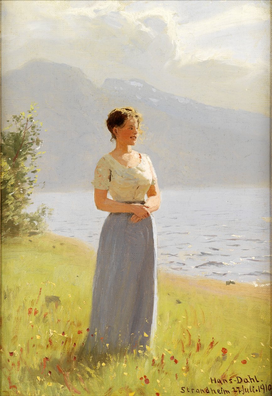 Strandheim, 1910 door Hans Dahl