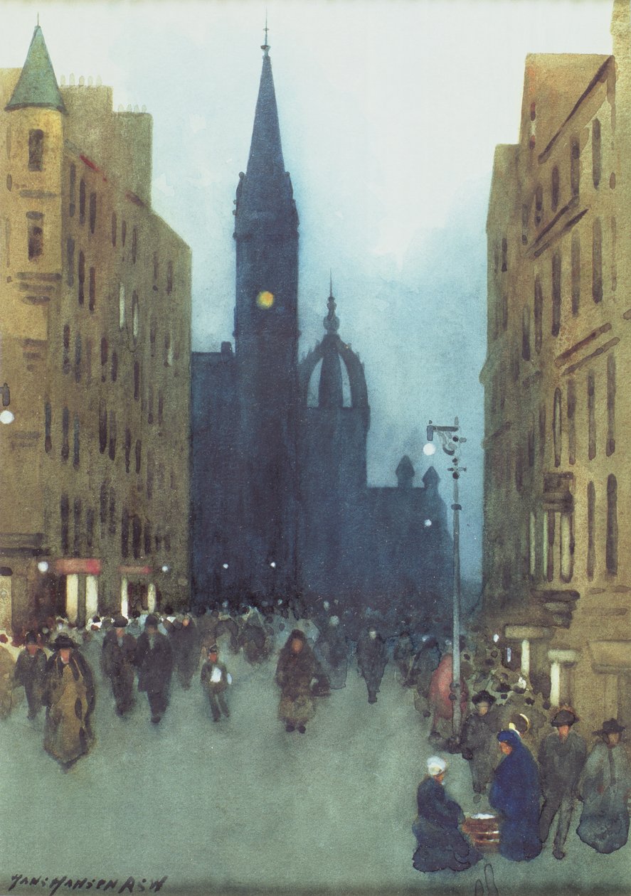 Hoofdstraat, Edinburgh door Hans Hansen