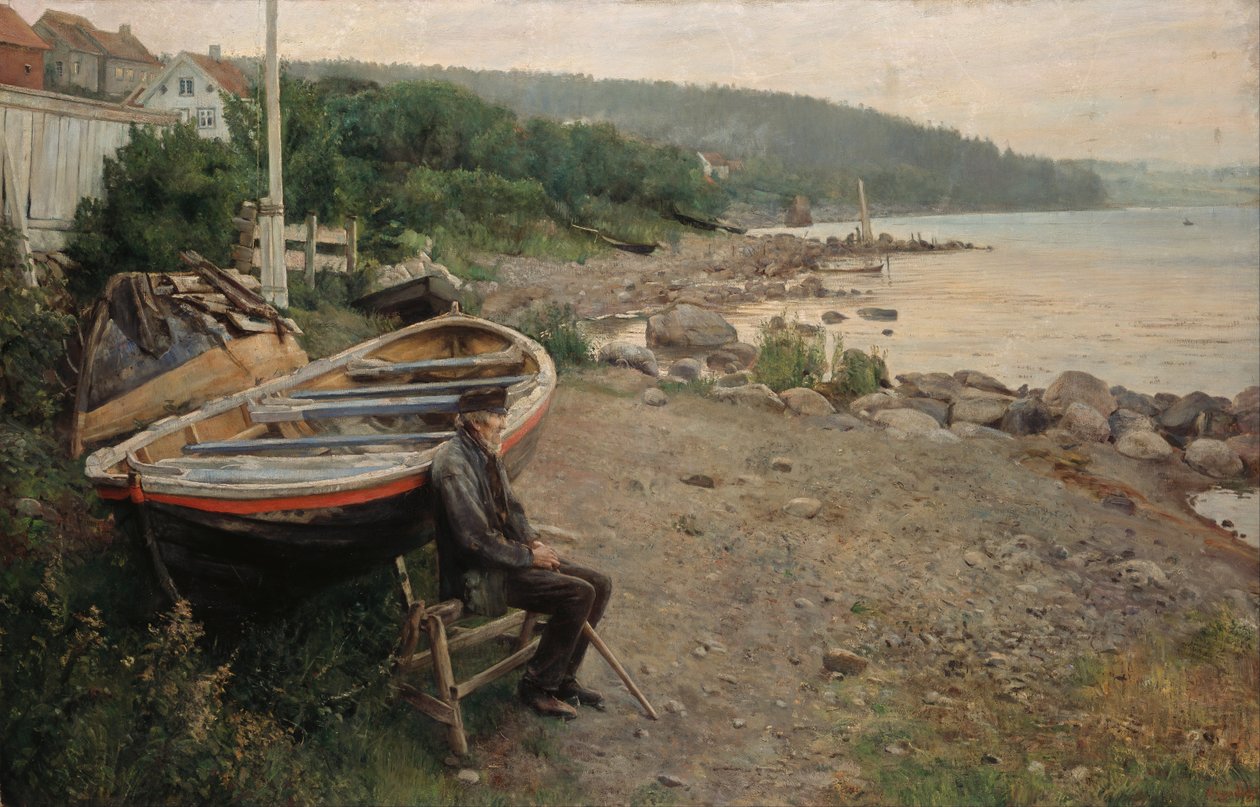 Uitzicht vanaf Åsgårdstrand door Hans Heyerdahl