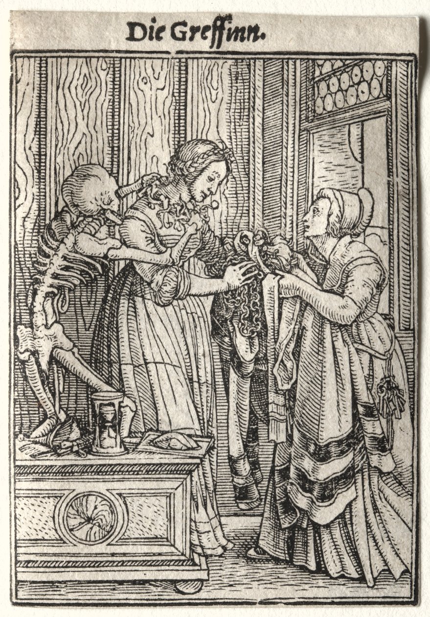 Dans van de Dood: De Gravin door Hans Holbein
