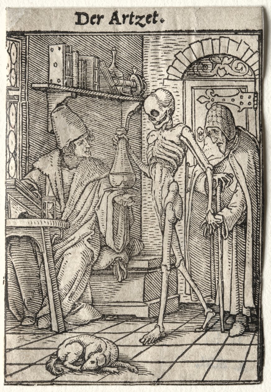 Dans van de dood: De dokter door Hans Holbein