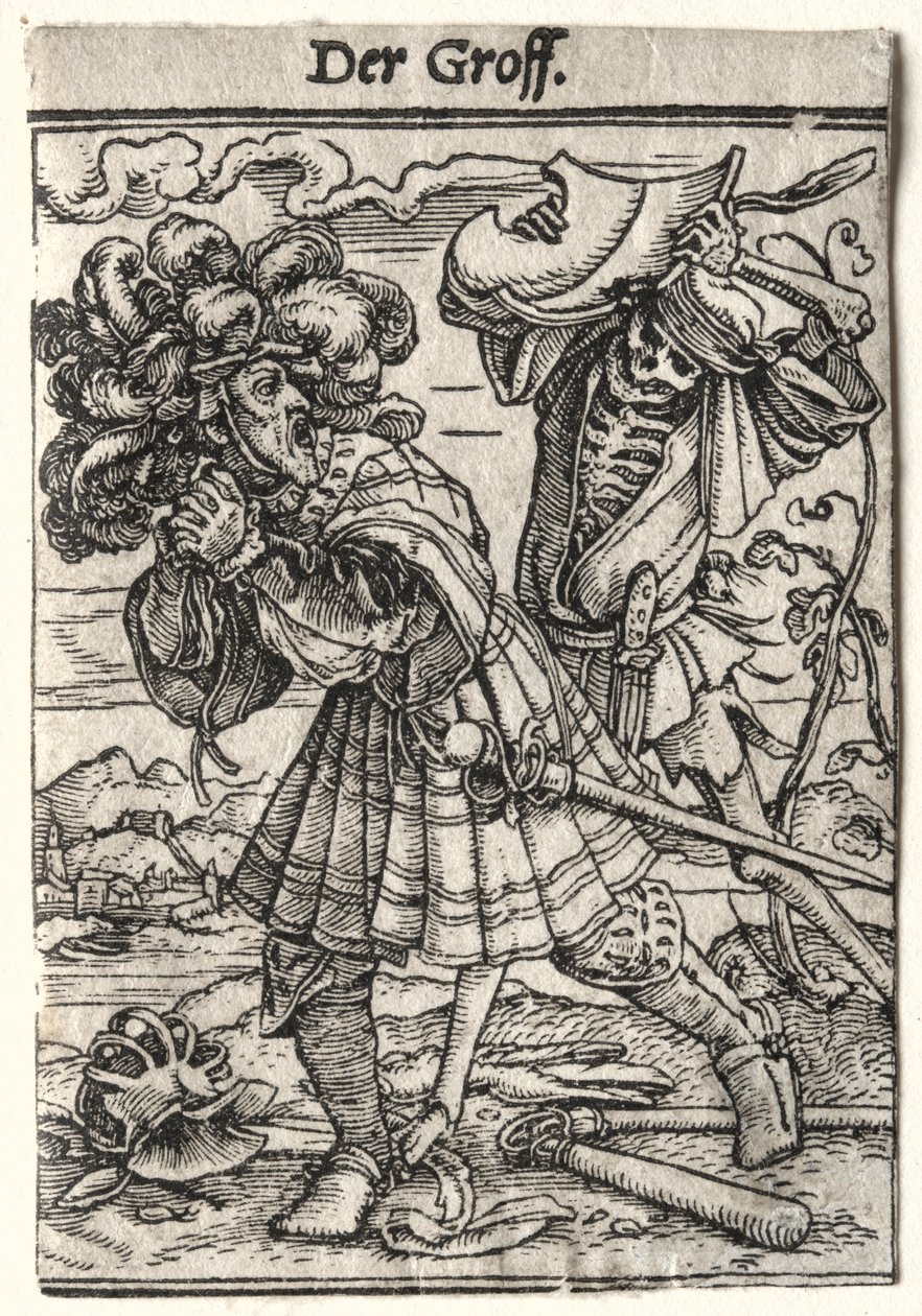Dans van de dood: De graaf, ca. 1526 door Hans Holbein