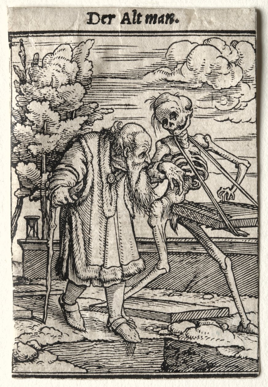 Dans van de dood: De oude man door Hans Holbein