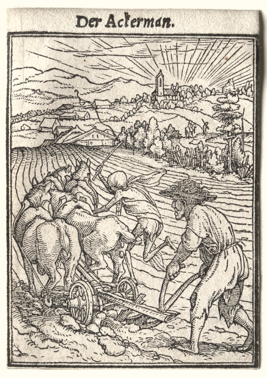 Dans van de Dood: De Ploeger door Hans Holbein