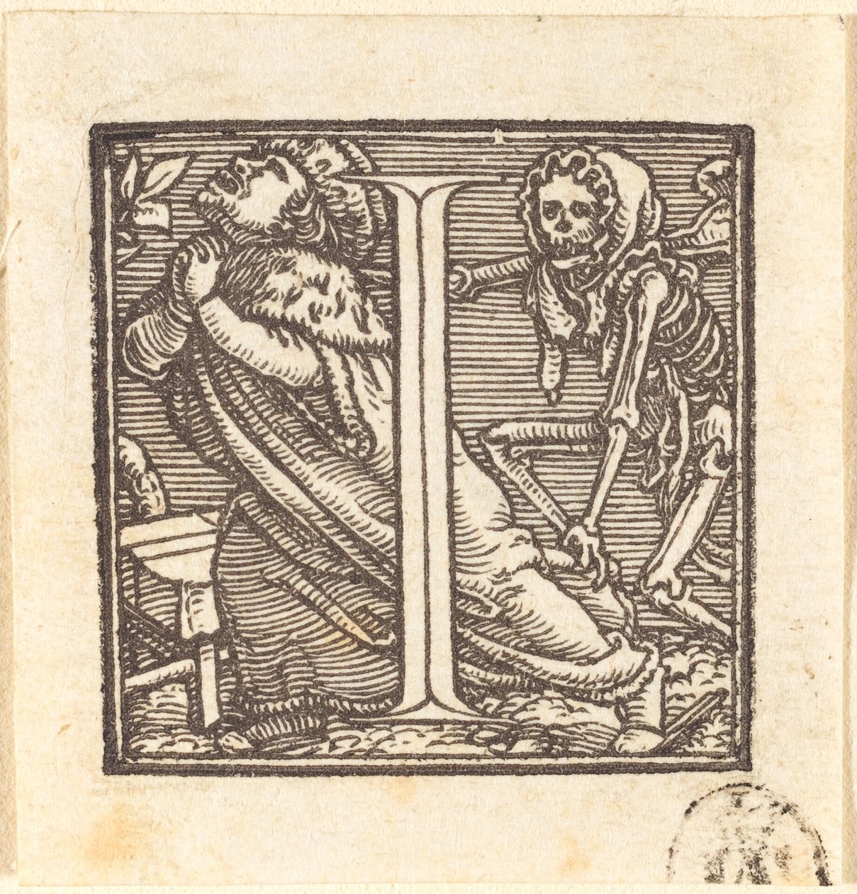 Letter I door Hans Holbein der Jüngere