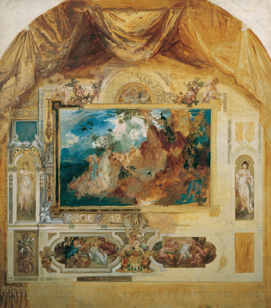 Bacchus festival door Hans Makart