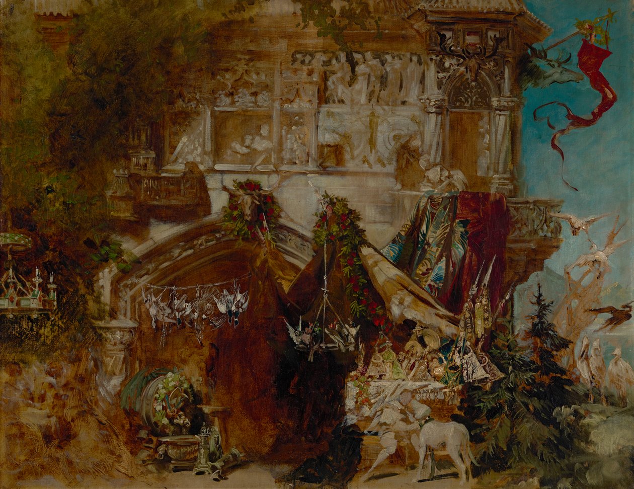Het jachtslot door Hans Makart