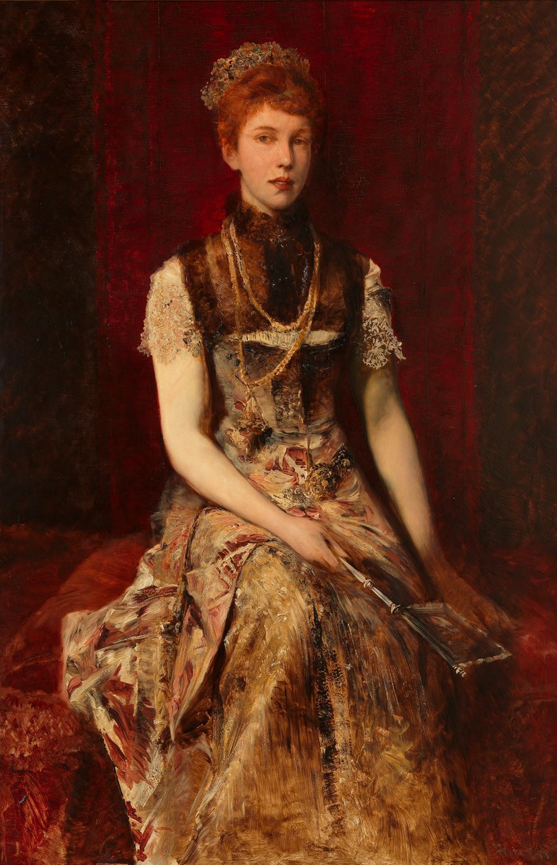 Hans Makart - Dora Fournier-Gabillon door Hans Makart