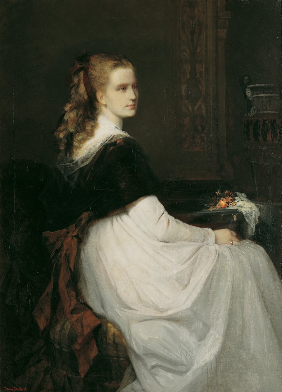 Portret Eugenie Scheuffelen door Hans Makart
