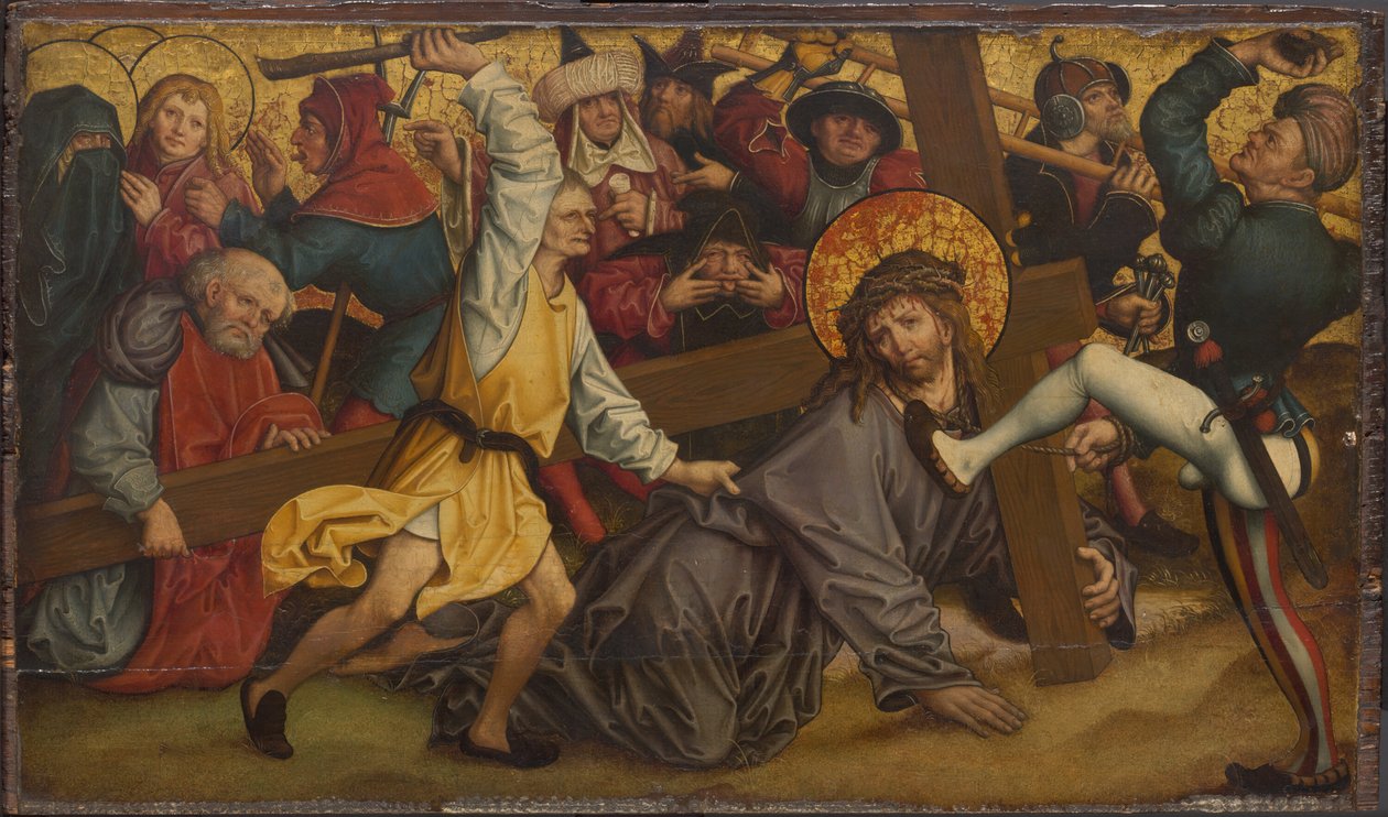 Christus draagt het kruis, 1500-1515 door Hans Maler