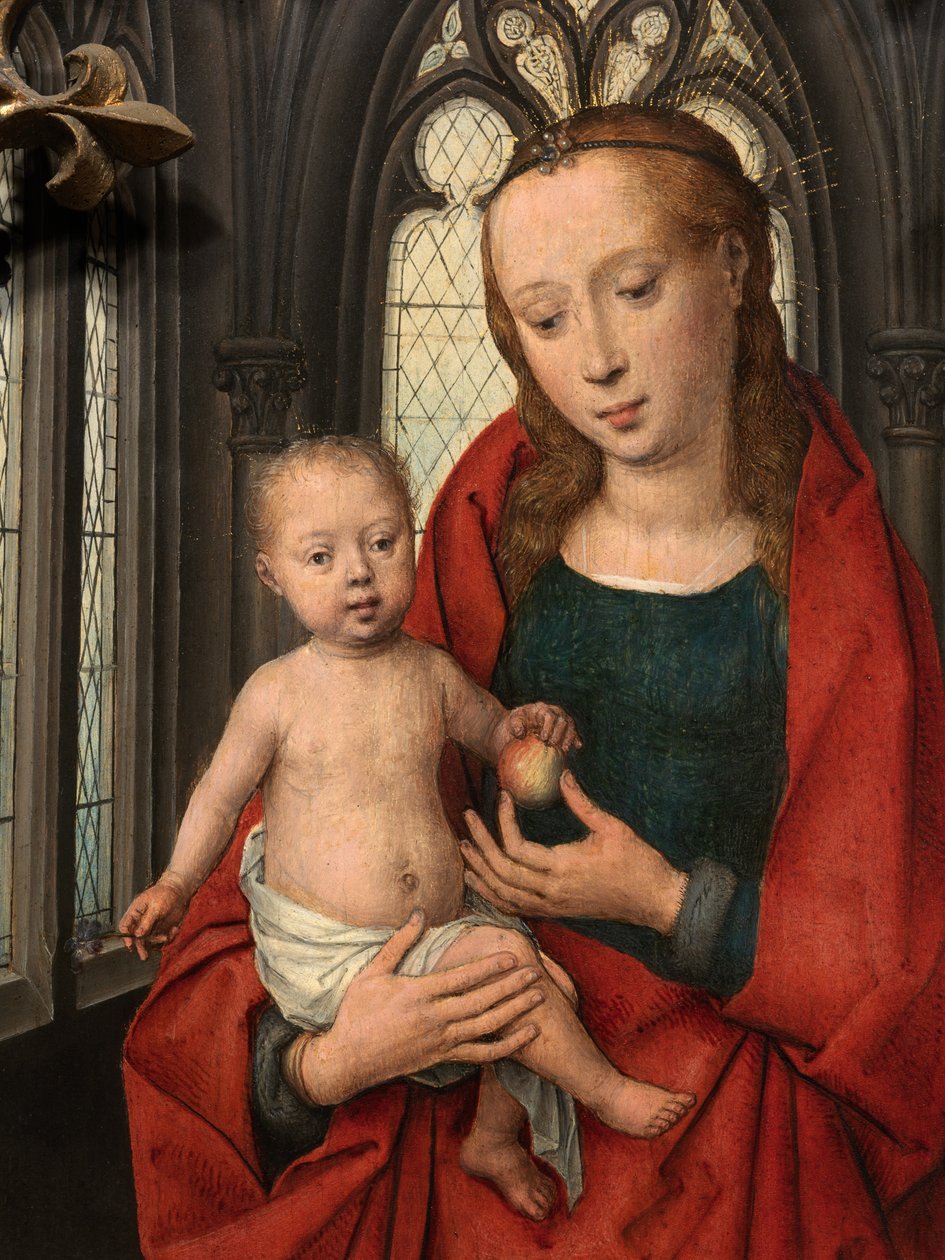 Detail van het Reliekschrijn van Sint-Ursula door Hans Memling
