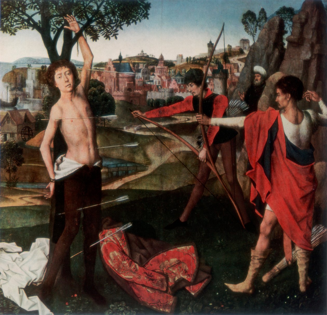 Martelaarschap van St. Sebastian door Hans Memling