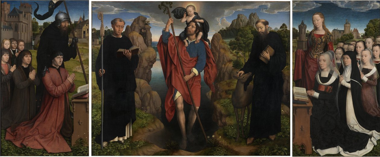 Drieluik van Willem Moreel, 1484 door Hans Memling