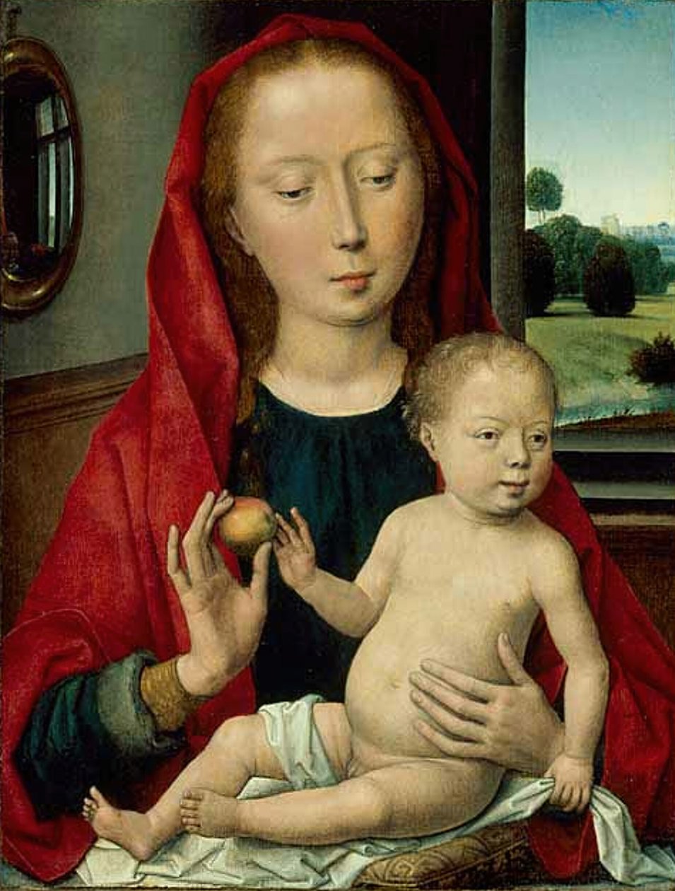 Maagd en Kind, 1485-90 door Hans Memling