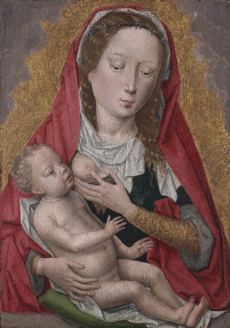 Maagd en Kind, c. 1470-1480 door Hans Memling