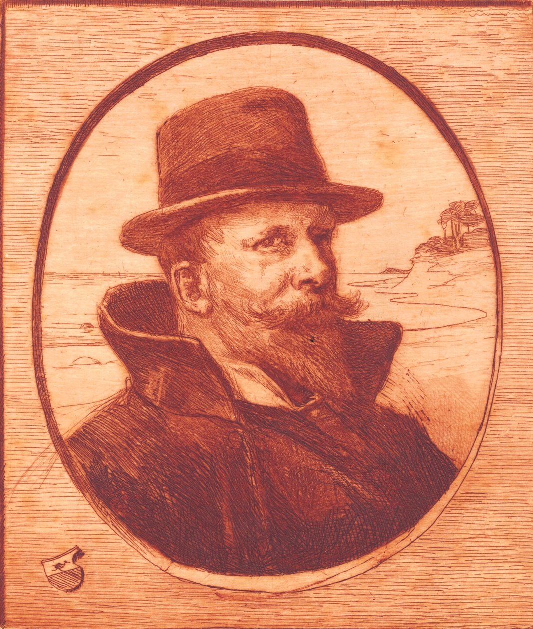 "Zelfportret" door Hans Nikolaj Hansen