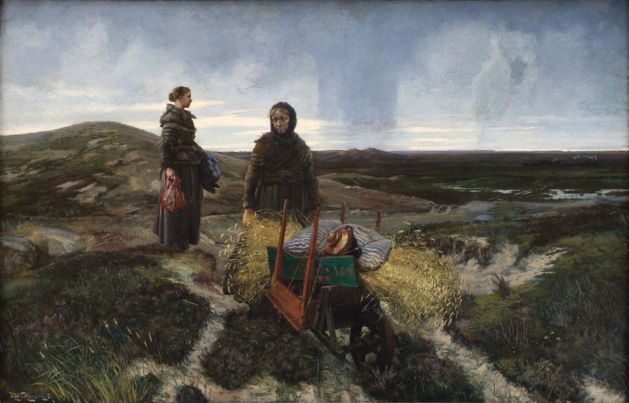 Vrouwen op de heide door Hans Nikolaj Hansen