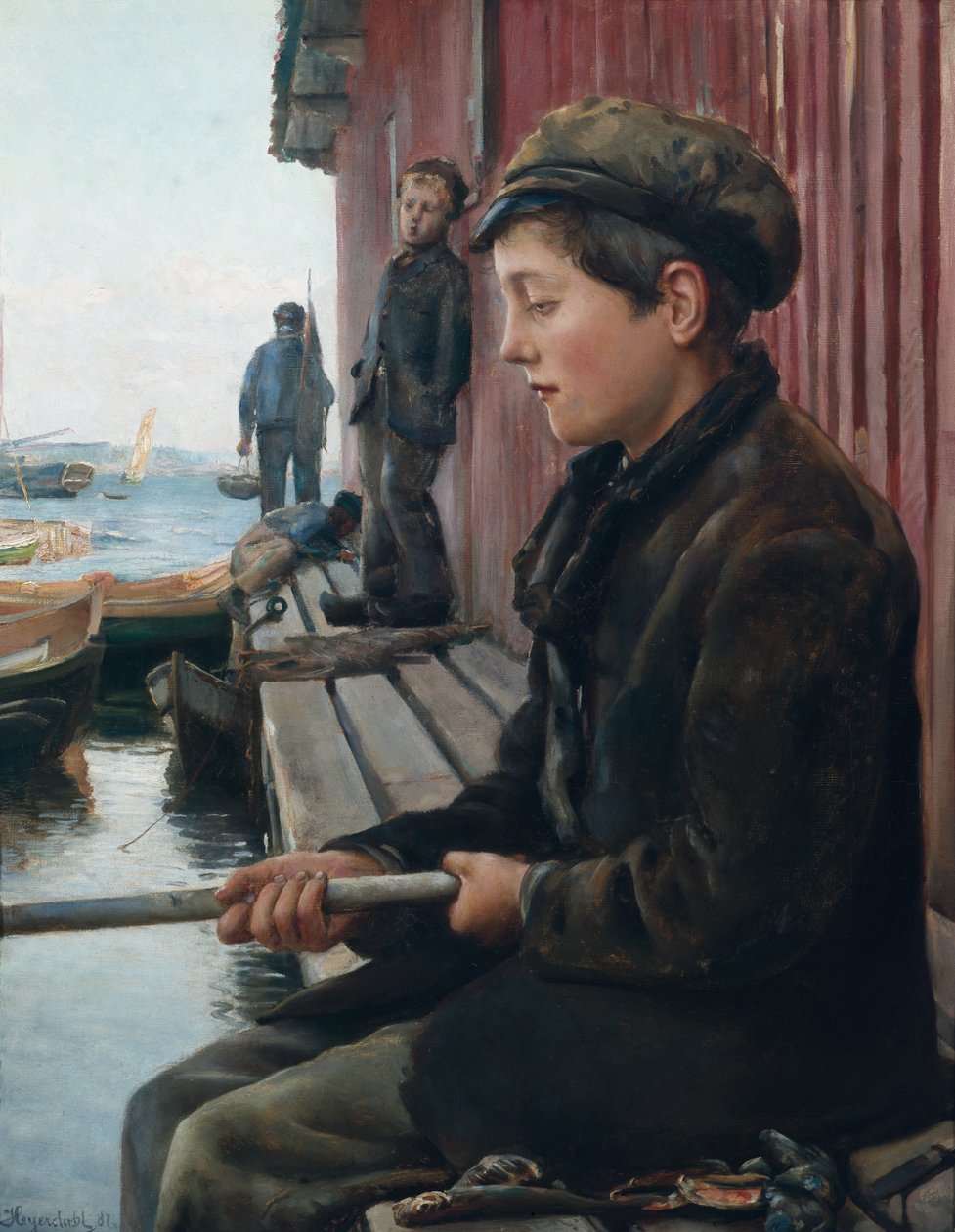 Vissersjongen door Hans Olaf Heyerdahl