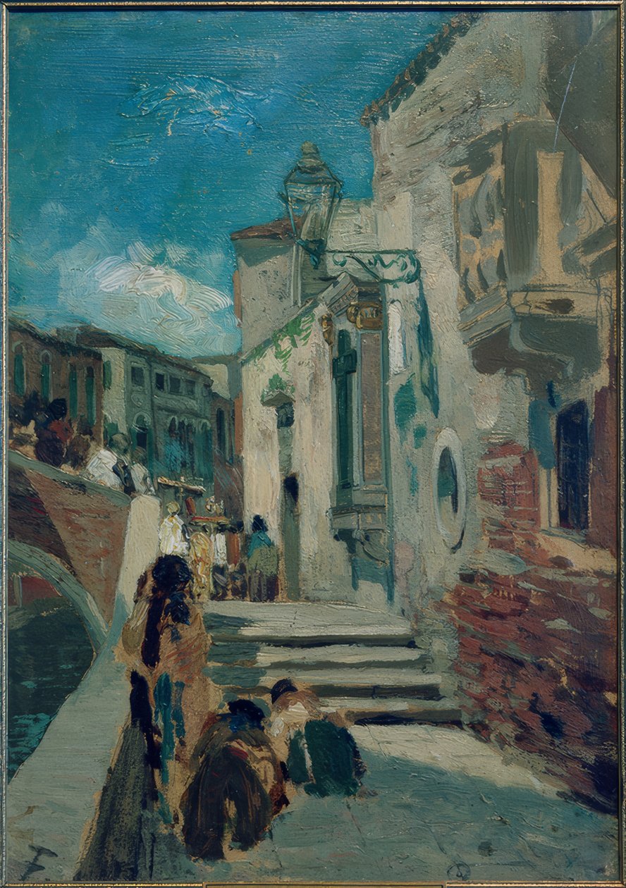 Processie in Venetië door Hans Peter Feddersen der Jüngere