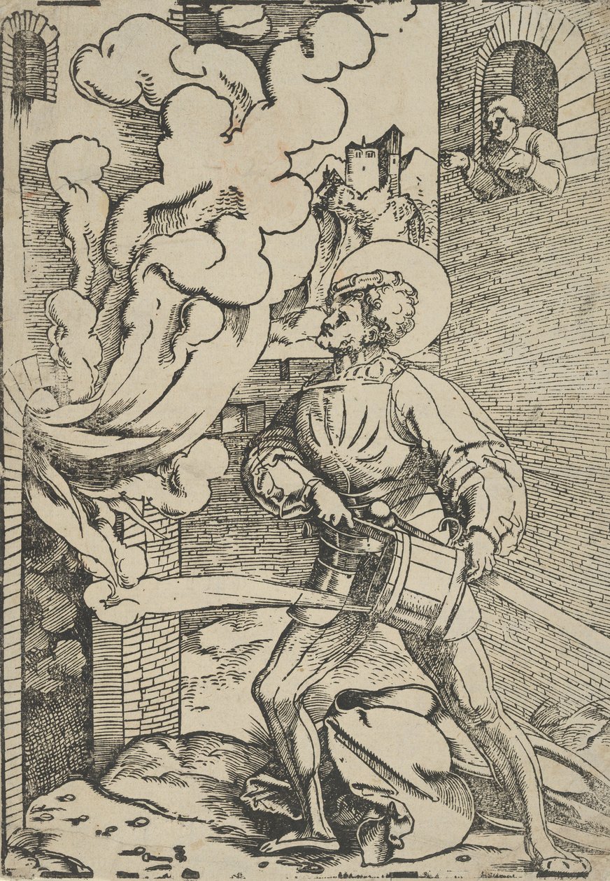 Sint Florian herdruk door Hans Schäufelein the Elder