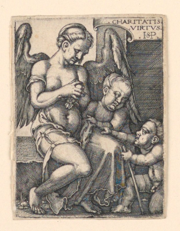Liefdadigheid door Hans Sebald Beham