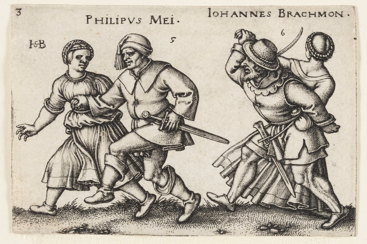 Mei en Juni door Hans Sebald Beham
