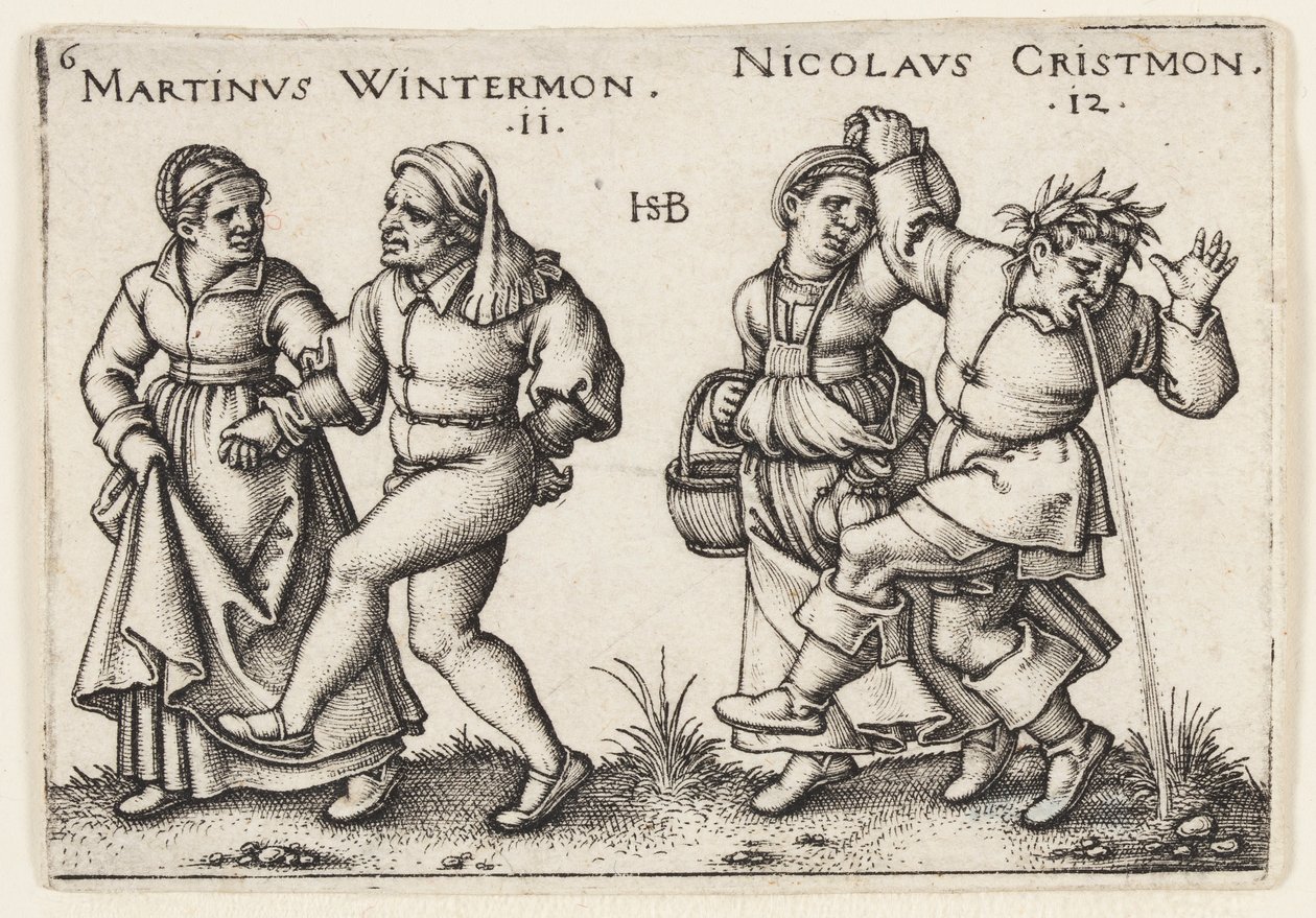 November en December door Hans Sebald Beham