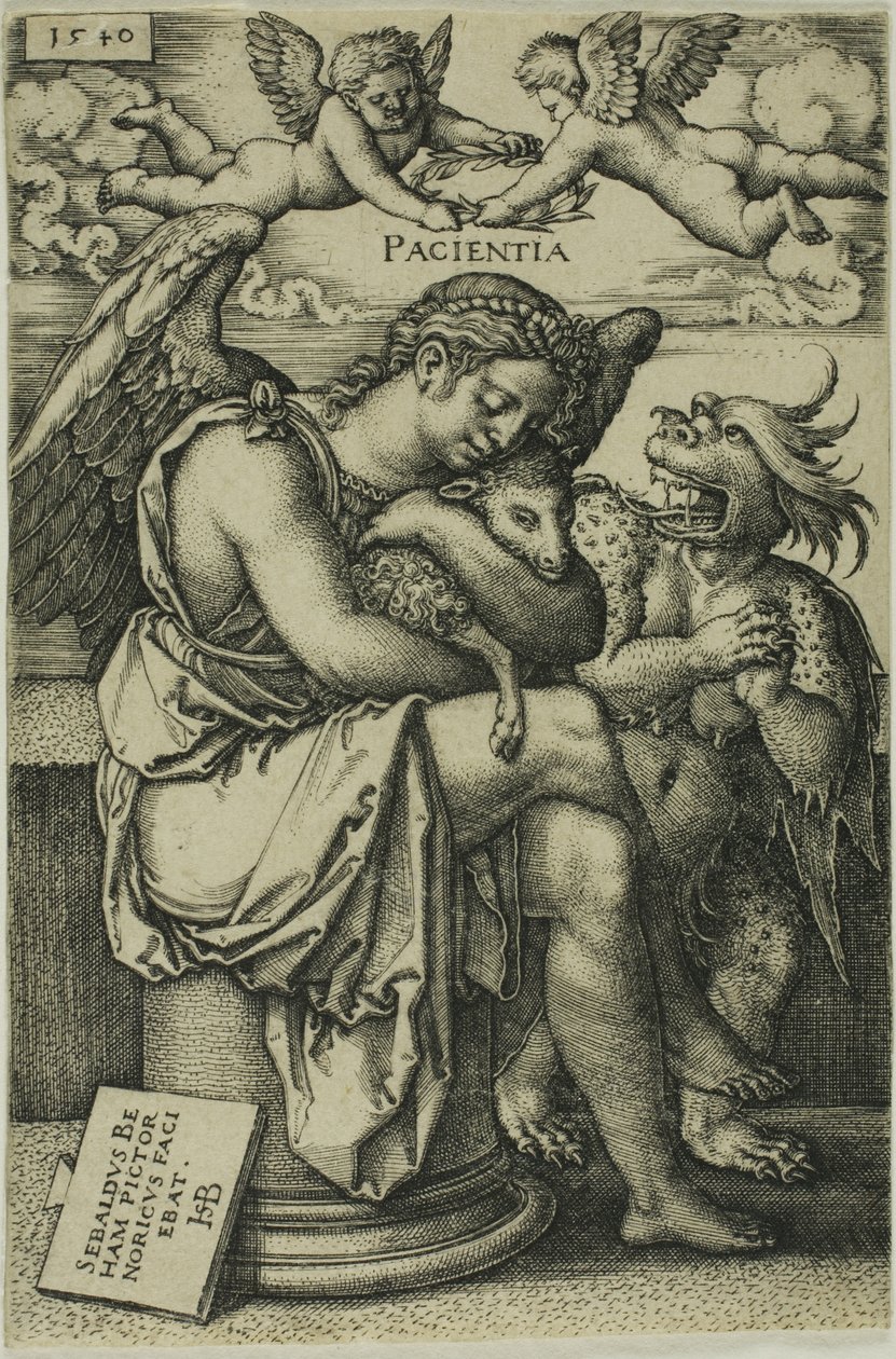 Geduld door Hans Sebald Beham