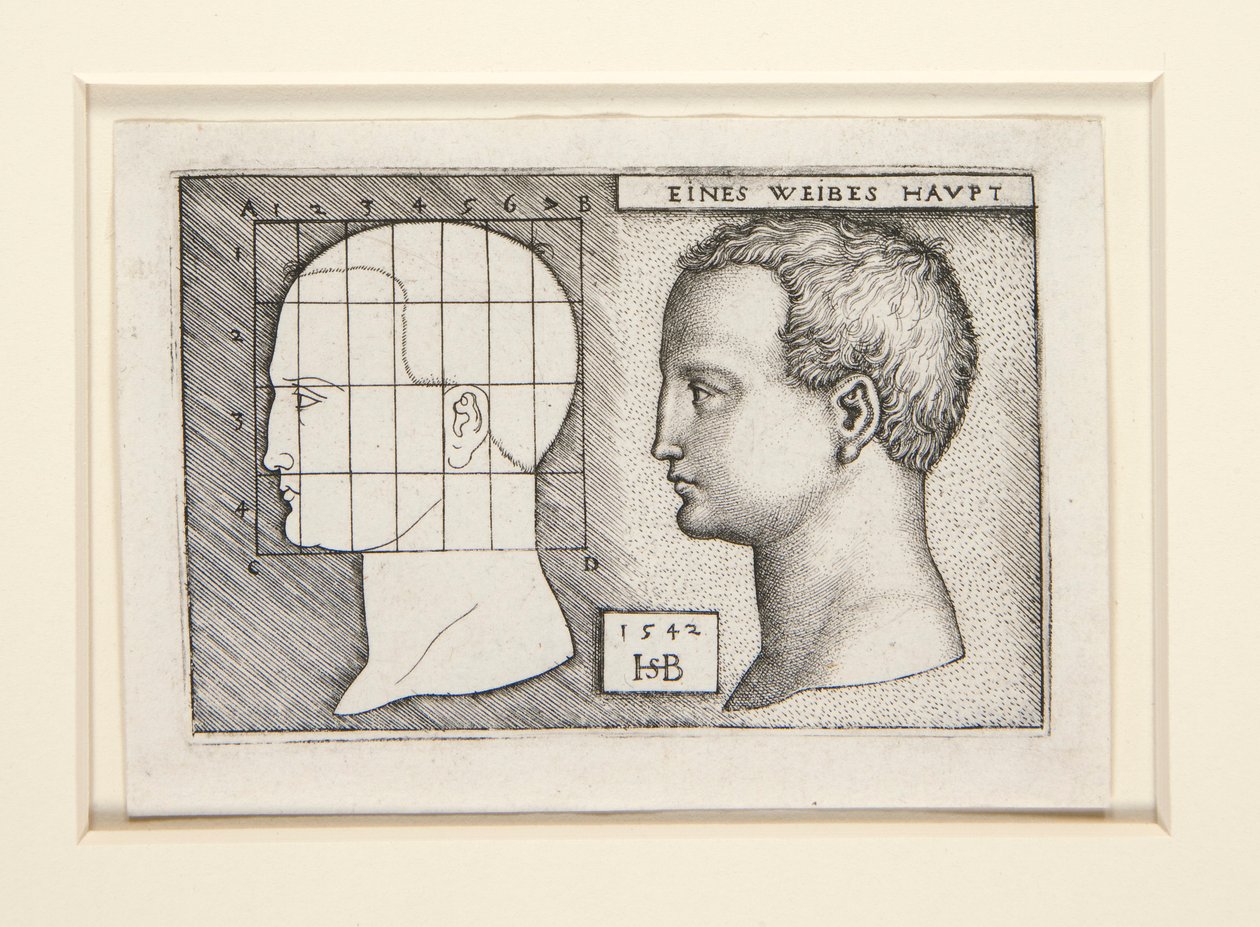 Proportiestudies voor door Hans Sebald Beham