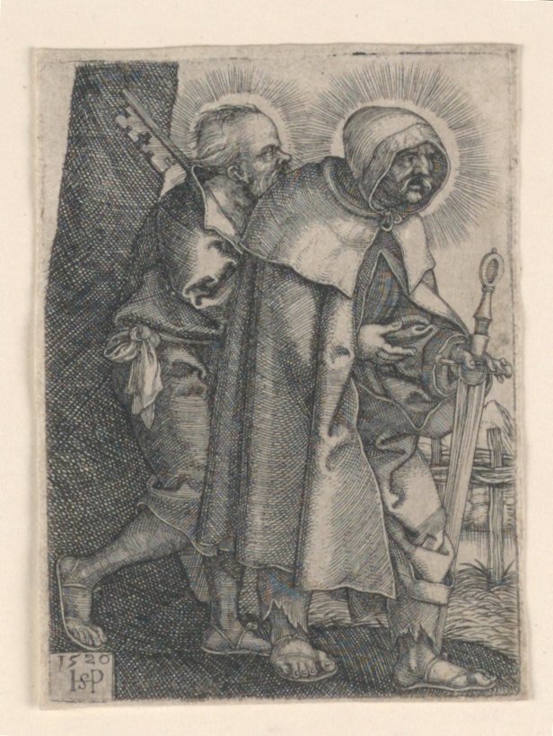 Sint Petrus en Sint Paulus door Hans Sebald Beham