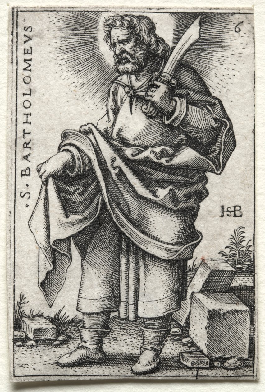 Sint Bartholomeüs door Hans Sebald Beham