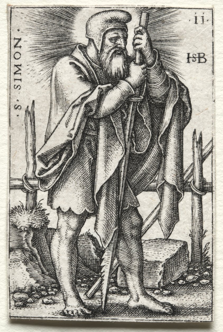 Sint Simon door Hans Sebald Beham