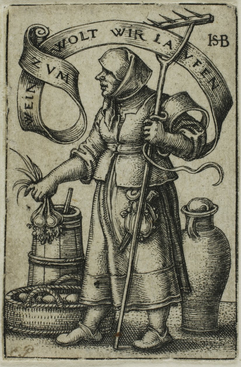 De Marktvrouw door Hans Sebald Beham
