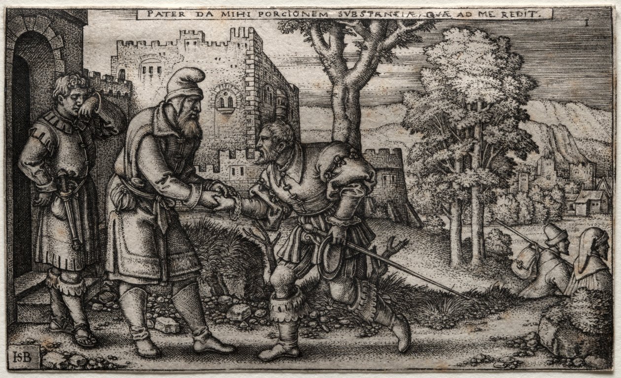 De Verloren Zoon door Hans Sebald Beham