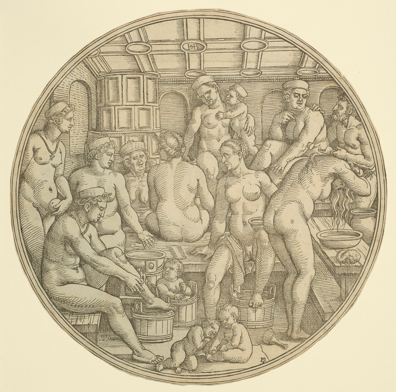 Het vrouwenbad door Hans Sebald Beham