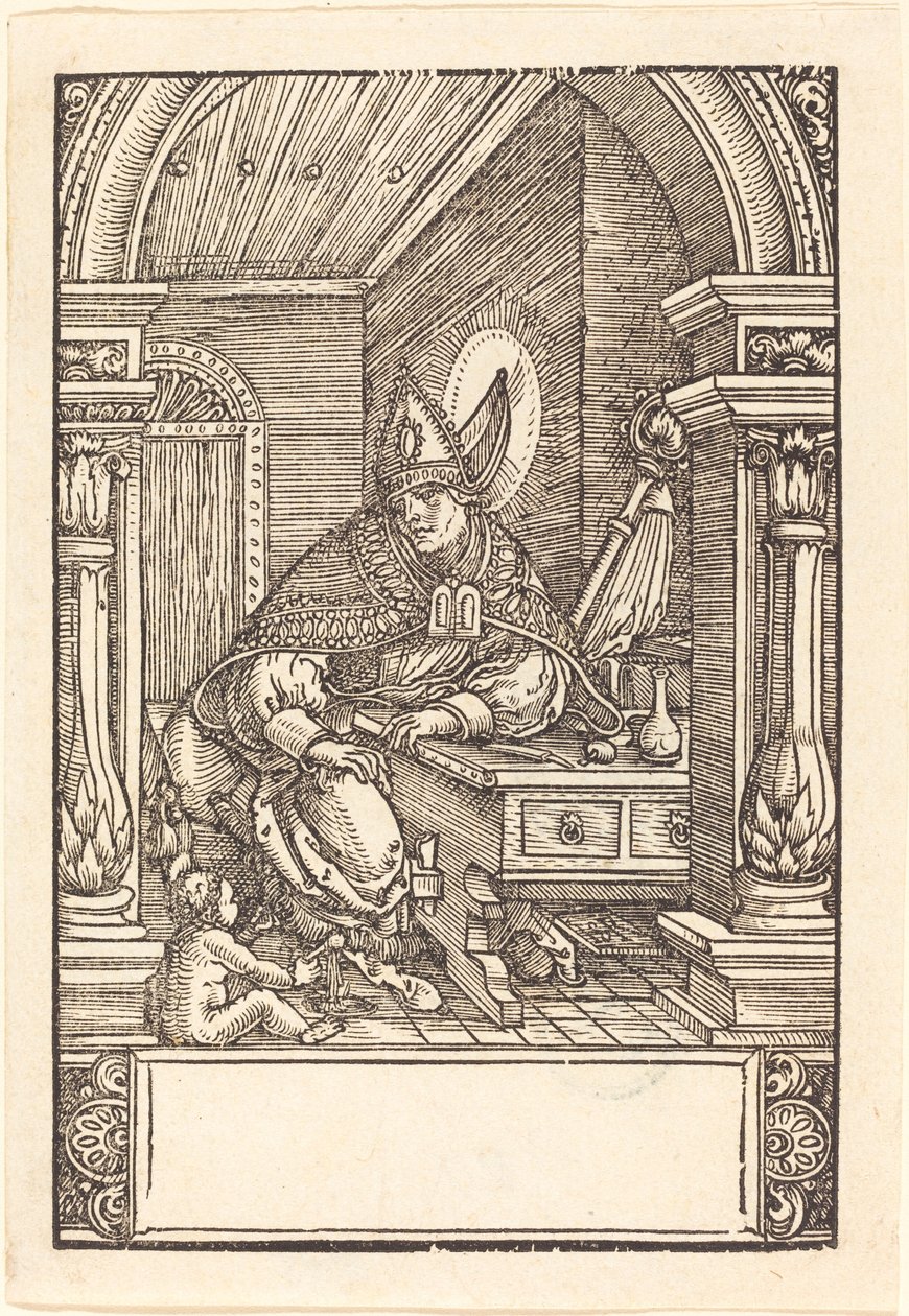 Sint Augustinus door Hans Springinklee