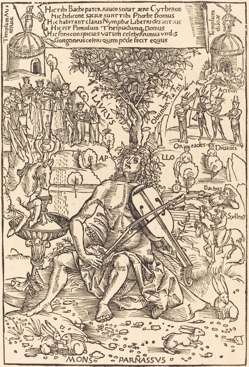Apollo op Parnassus door Hans Süss von Kulmbach