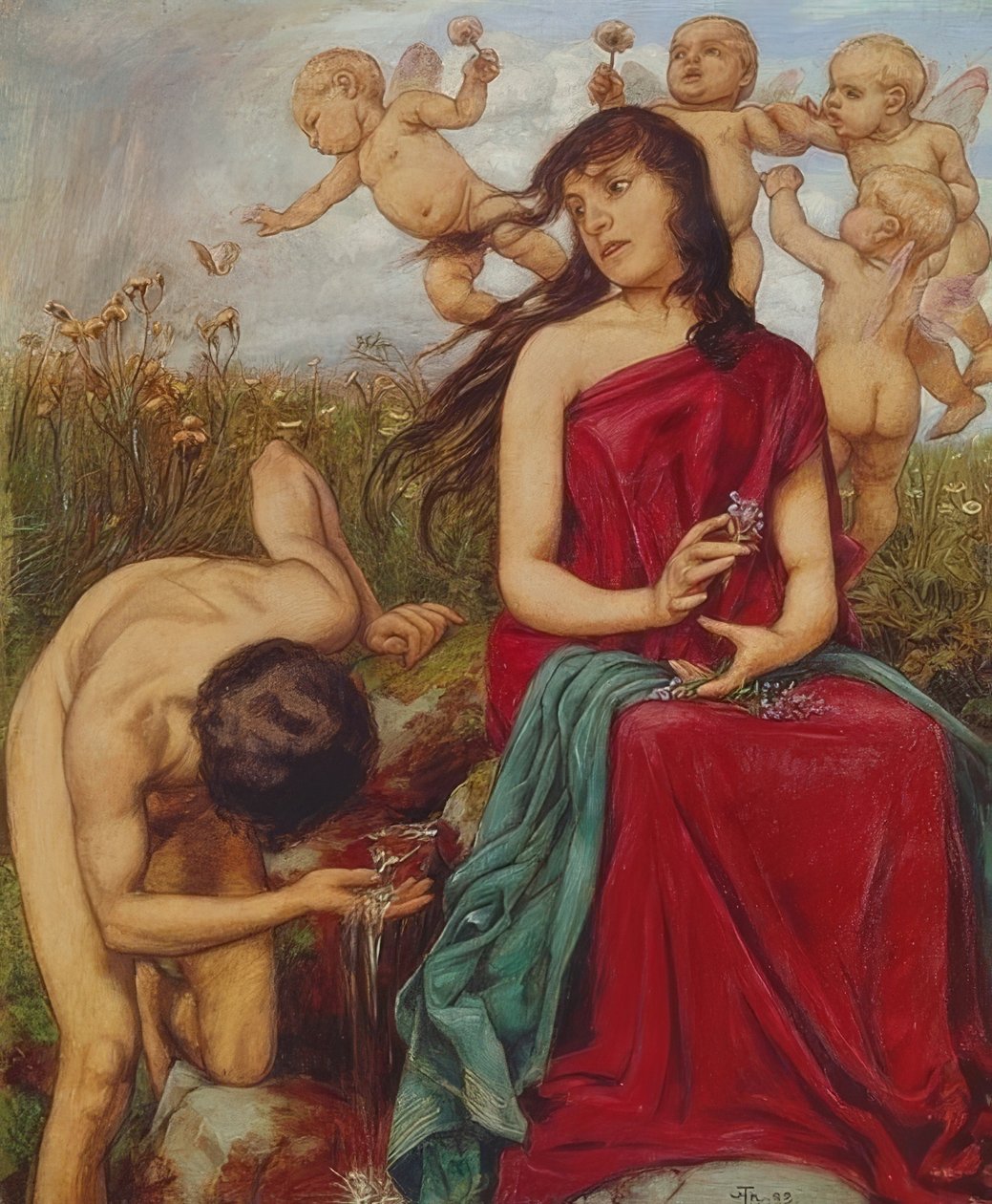 Bronnimf door Hans Thoma