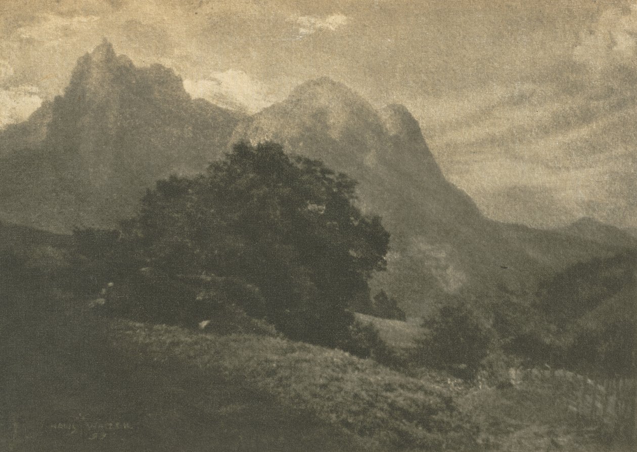 Berglandschap door Hans Watzek