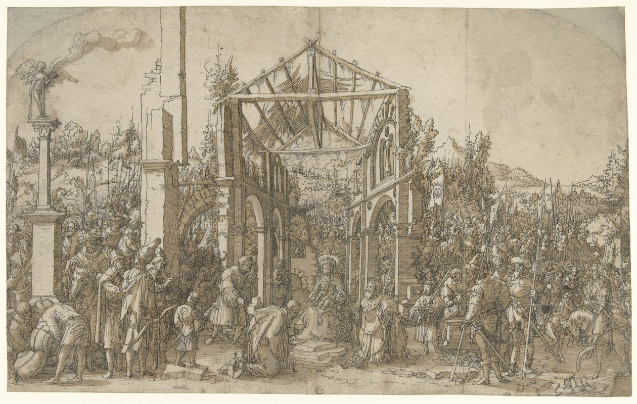 De aanbidding der koningen door Hans Weiditz (II) (attributed to)